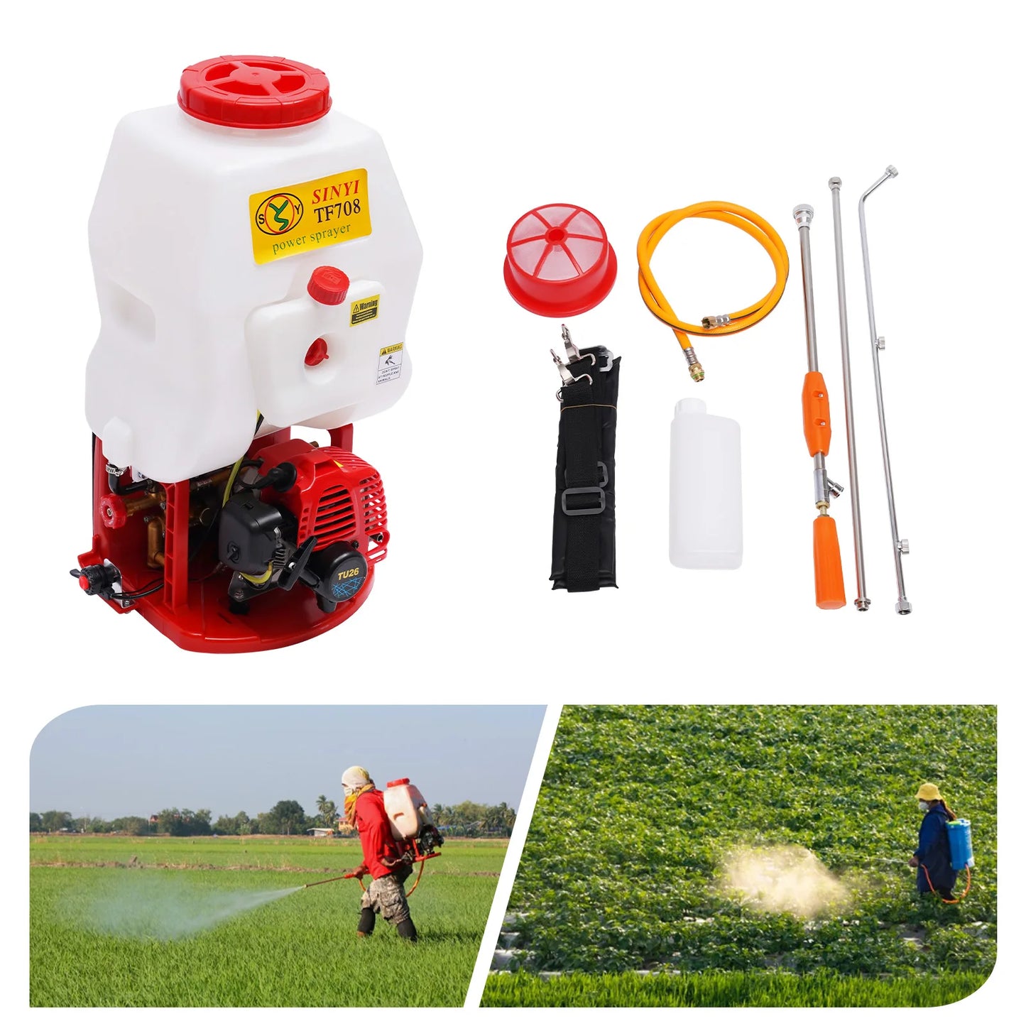 Backpack Sprayer With Portable High Pressure Pump Unit