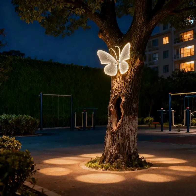 LED Butterfly String Lights With Static And Dynamic Modes Transformer