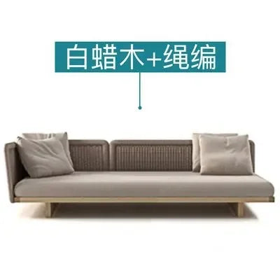 Nordic Wood Garden Furniture Set For Corner Lounge