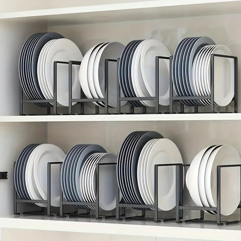 Stainless Steel Dish Rack Vertical Plate Holder Kitchen Organizer