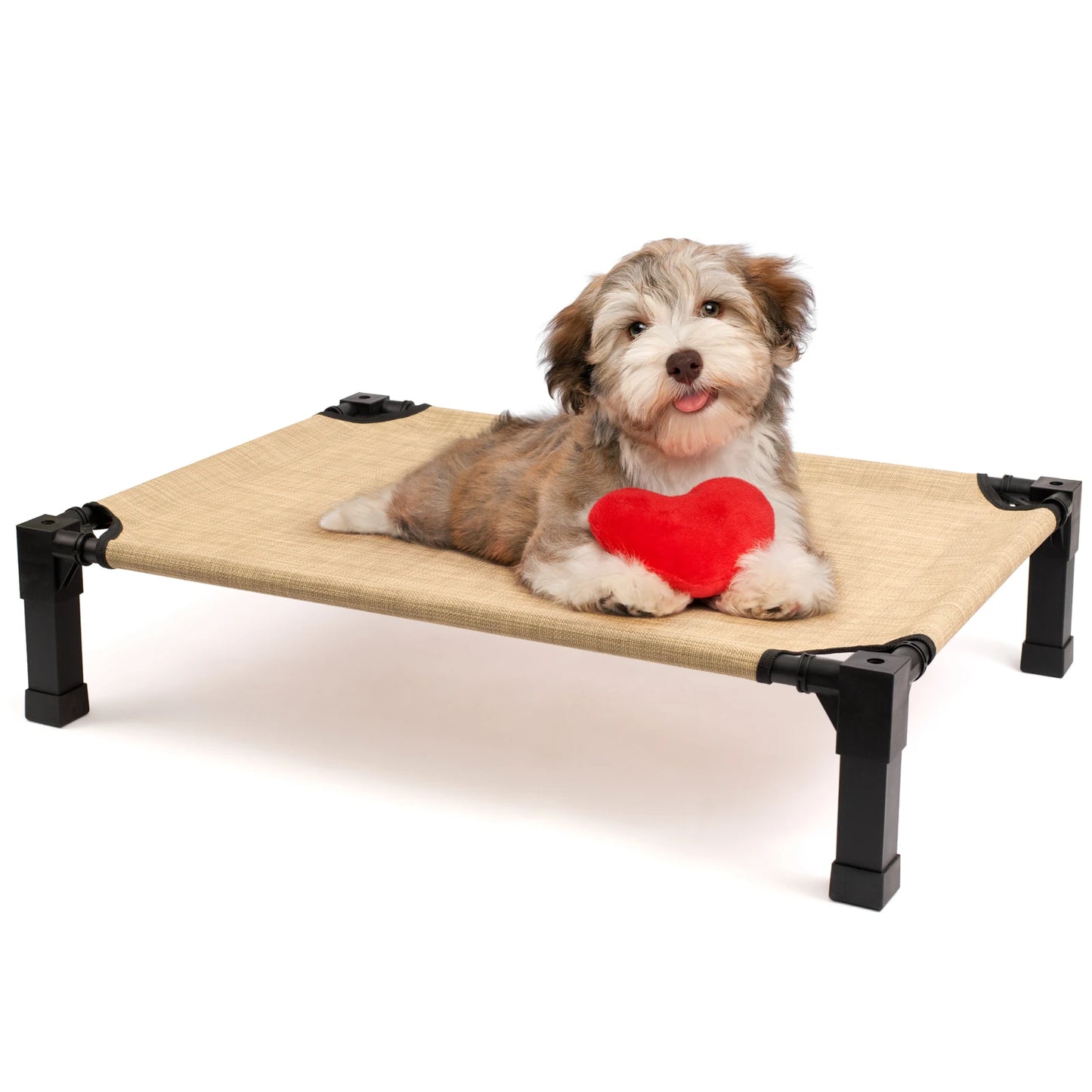 Elevated Dog Bed With Cooling Breathable Mesh And Metal Frame