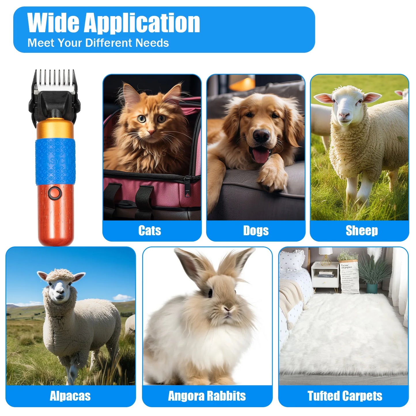 Electric Animal Fur Shears For Dogs And Pets Clipper Grooming