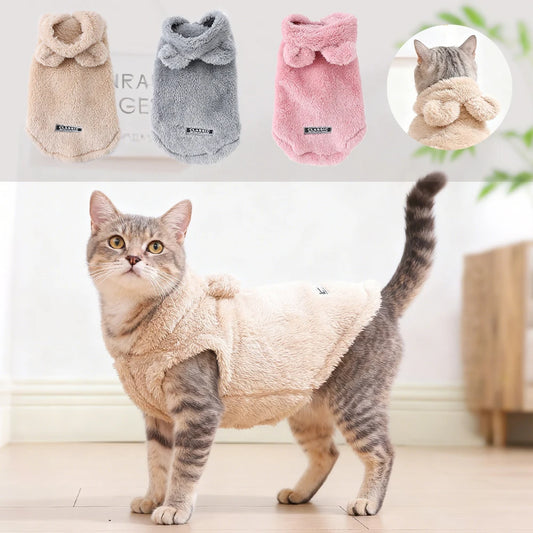 NONECN Winter Pet Hoodie Coat For Small Dogs And Cats