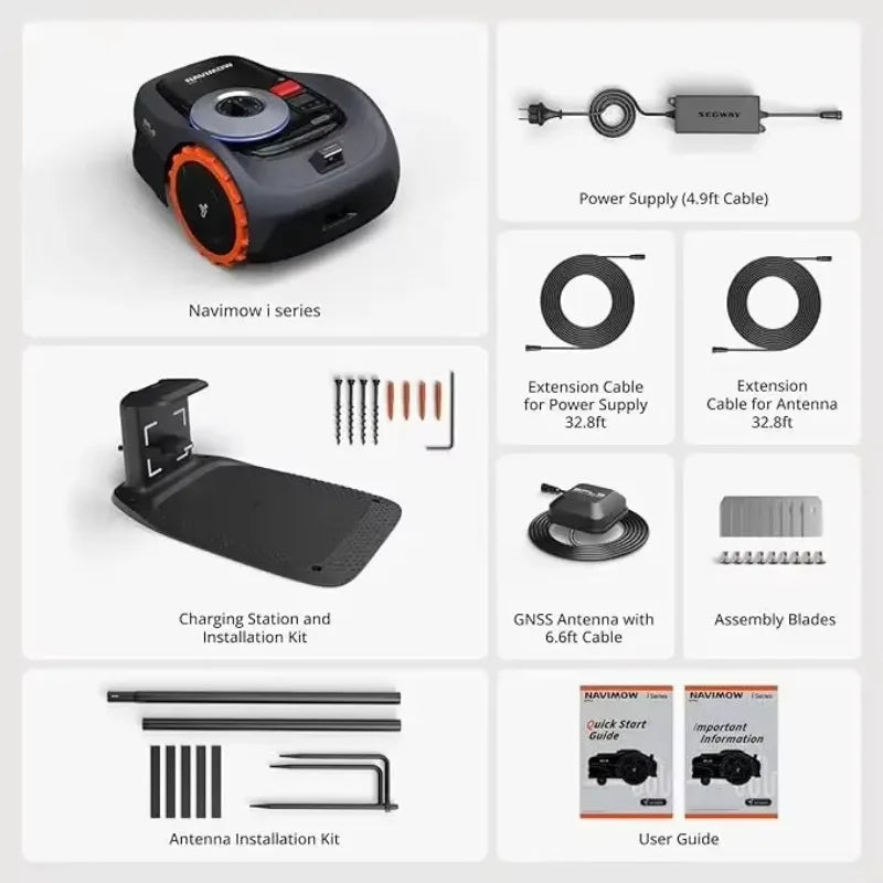 Segway I110N Robotic Lawn Mower With AI Mapping RTK Vision
