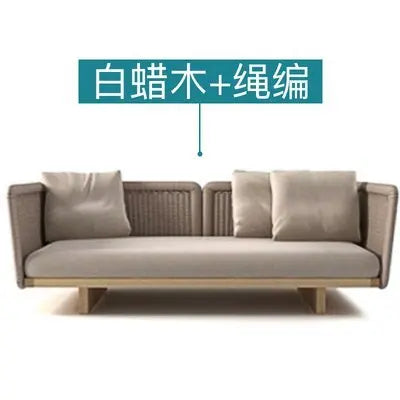 Nordic Wood Garden Furniture Set For Corner Lounge