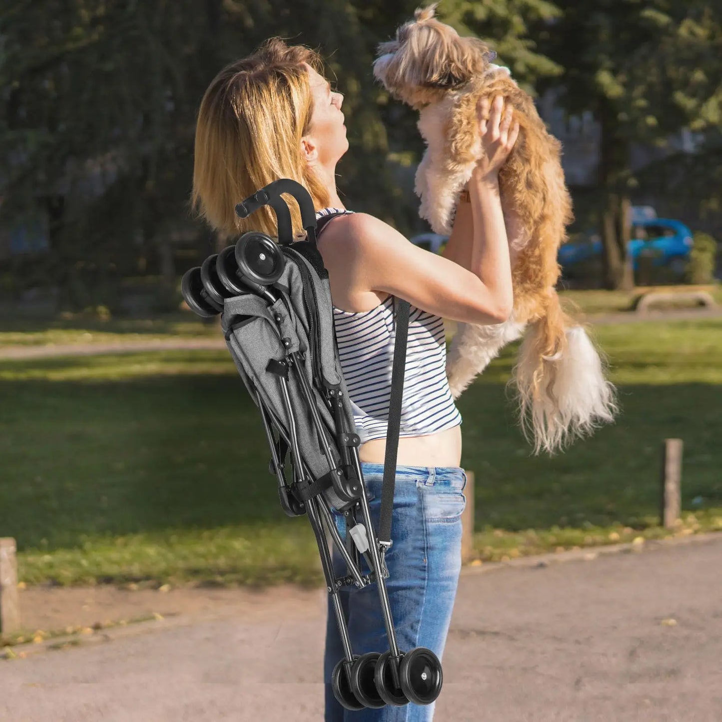 Travel Portable Dog Stroller For Pets Foldable And Easy Transport