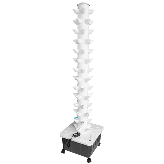 Hydroponic Tower Garden 70 Plant Vertical Growing System With Silent Pump