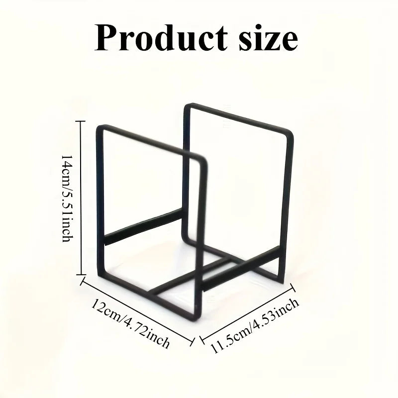 Stainless Steel Dish Rack Vertical Plate Holder Kitchen Organizer
