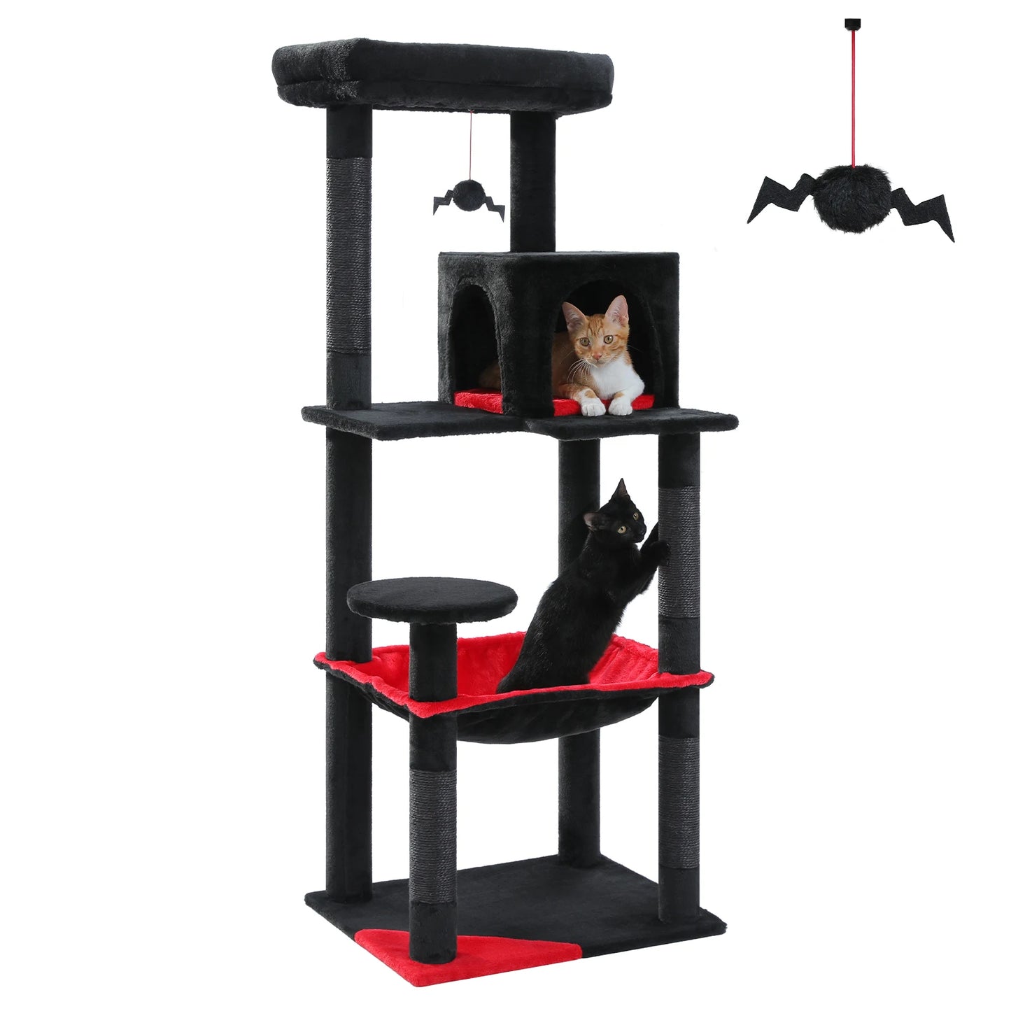 PAWZ Road Cat Tree Indoor 5-Level Tower With Scratching Posts