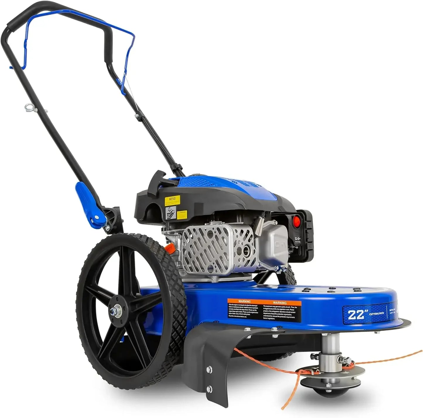 Walk Behind String Trimmer 170cc Gas Brush Hog Mower