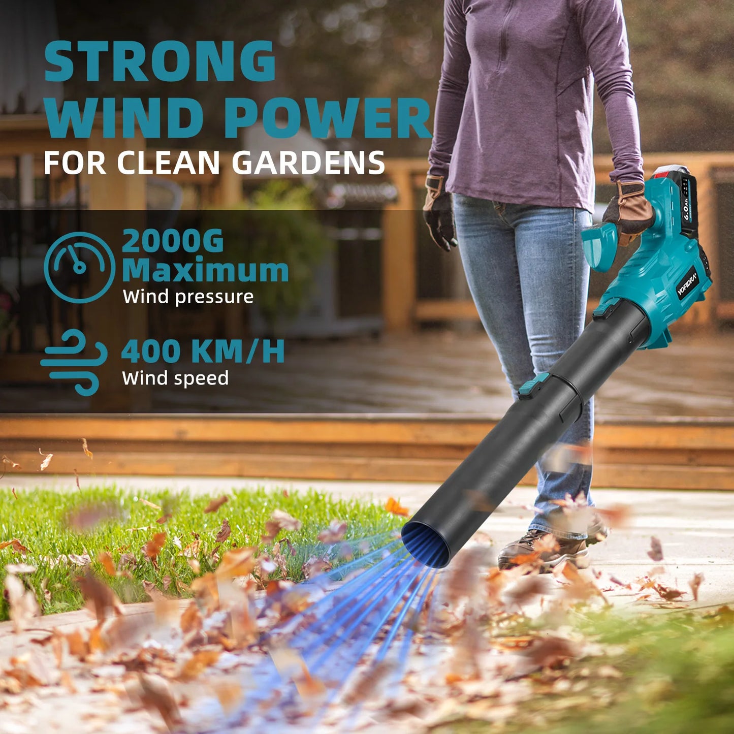 Yofidra Brushless Electric Blower 25000RPM For Makita Battery