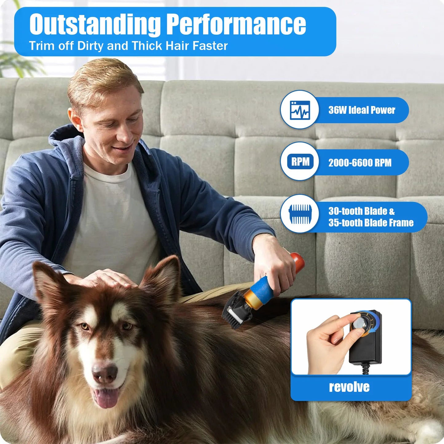 Electric Animal Fur Shears For Dogs And Pets Clipper Grooming
