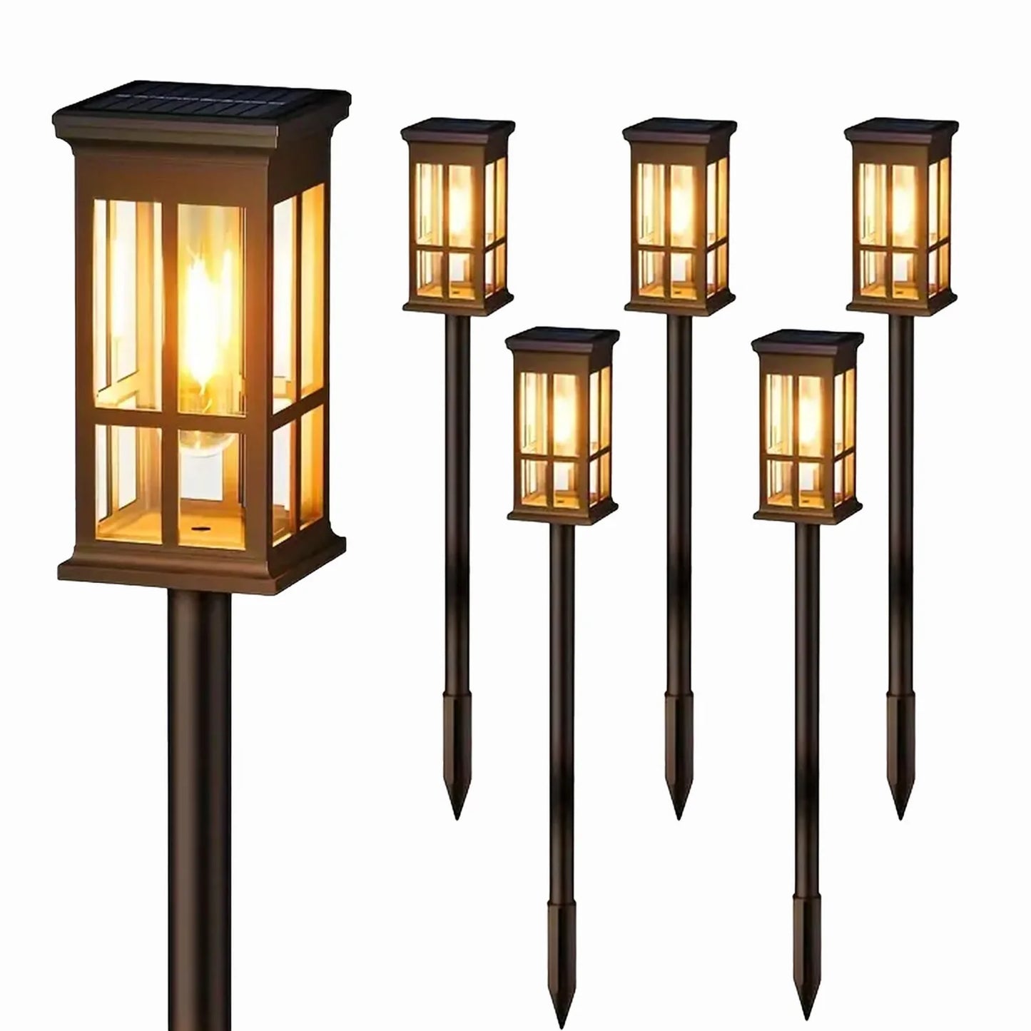 KPSTEK Solar Pathway Lights Pack Super Bright Outdoor